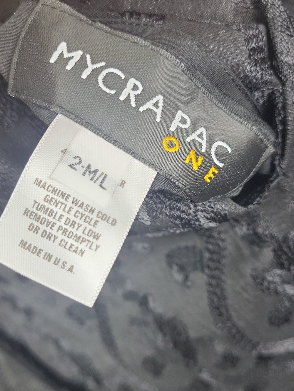 Mycra Pac Black Textured Reversible Long Trench Coat. Size M/L - Picture 6 of 11
